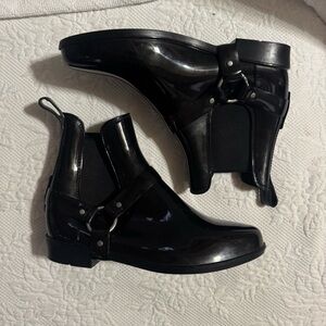 Ralph Lauren Black Women's Ankle Rain Boots Size 8B
